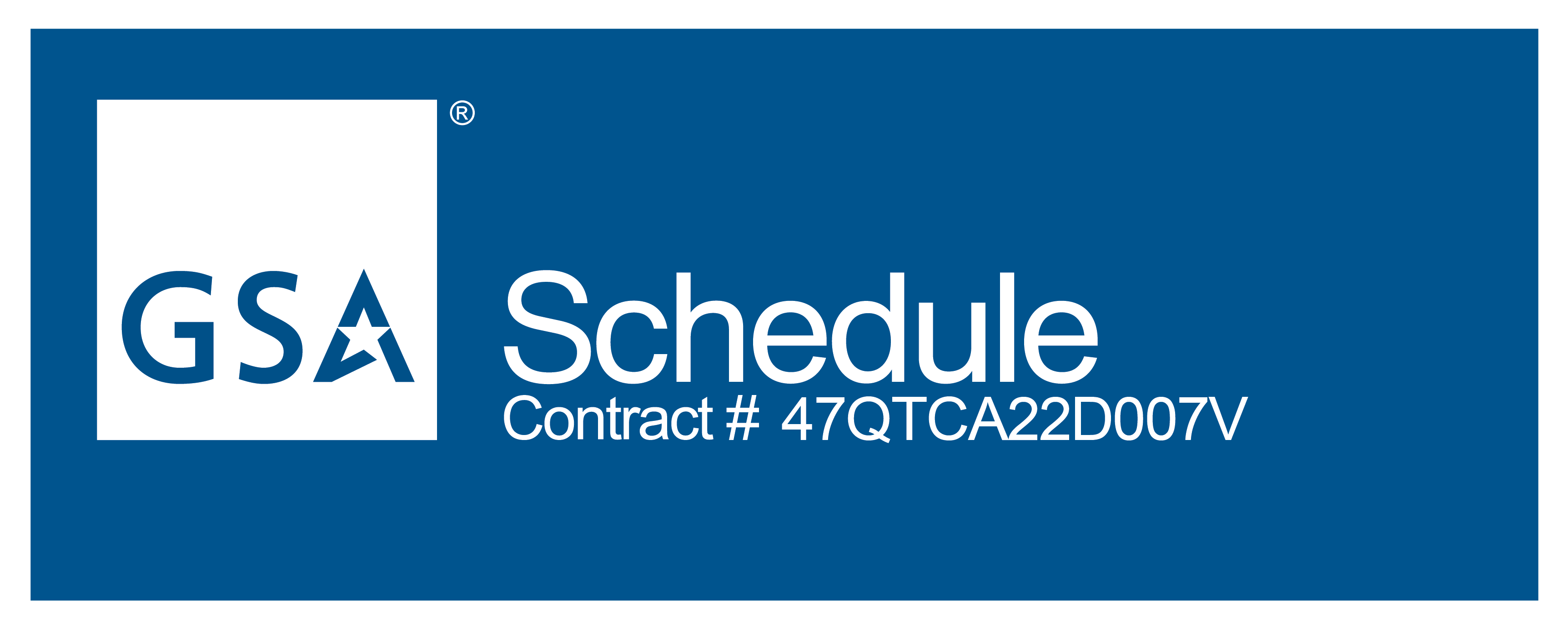 GSA Schedul Contract # 47QTCA22D007V